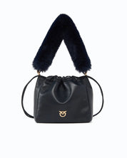 Pinko Nappa Leather Pouch Bag