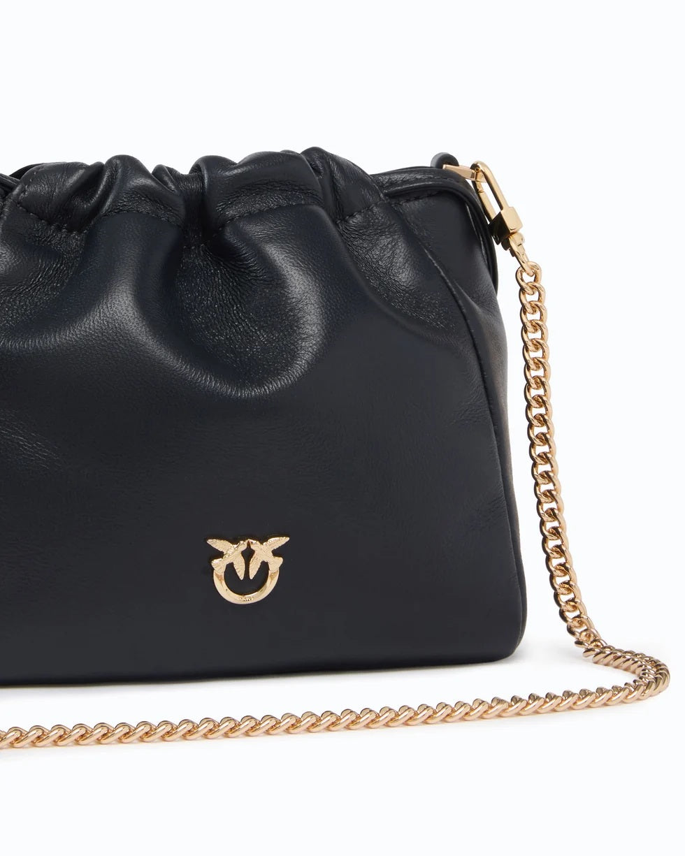 Pinko Nappa Leather Pouch Bag