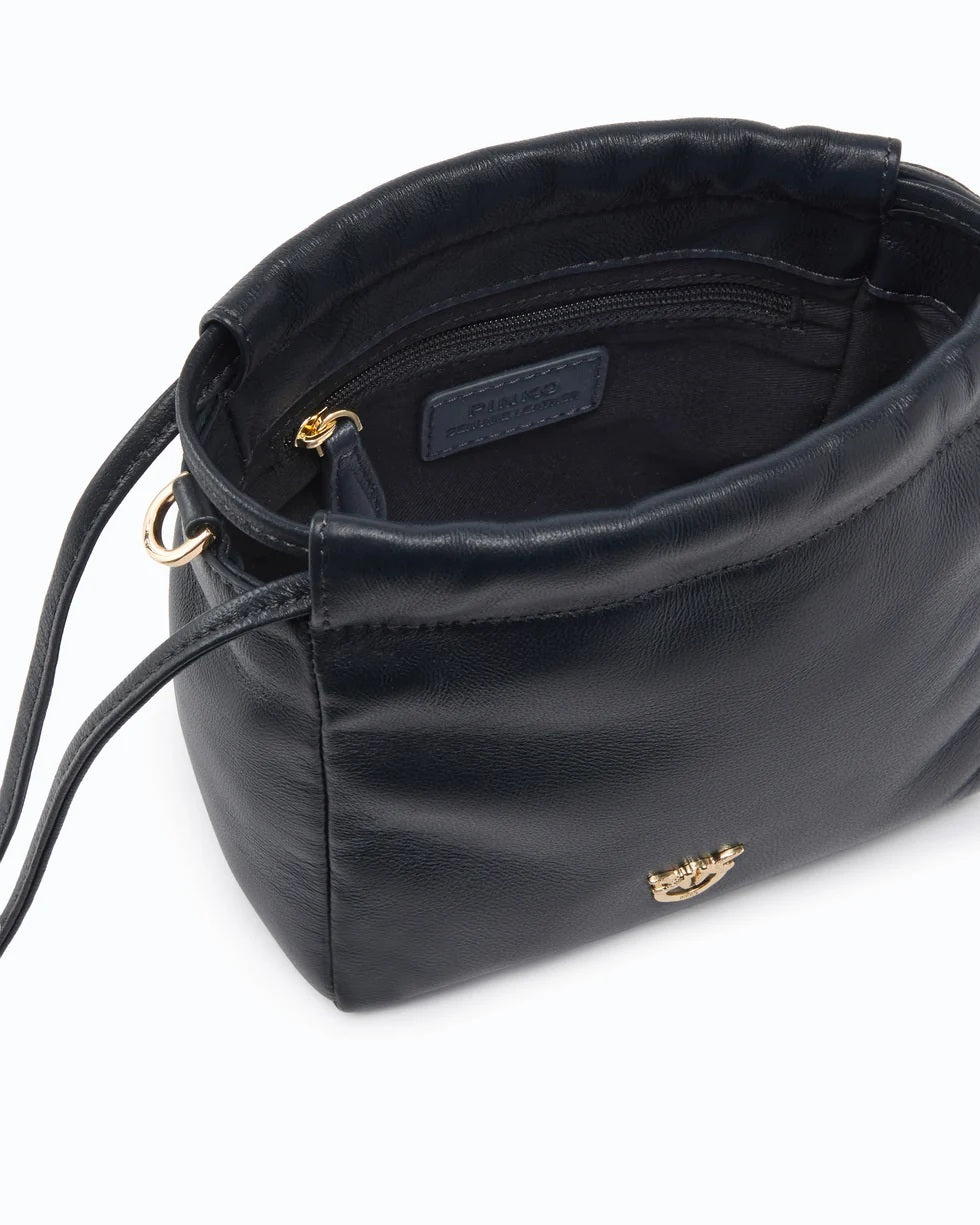 Pinko Nappa Leather Pouch Bag
