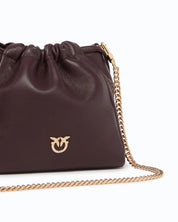 Pinko Nappa Leather Pouch Bag