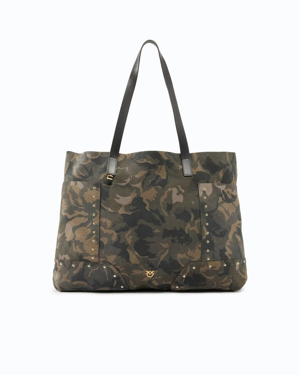 Borsa Tote Suede Pinko