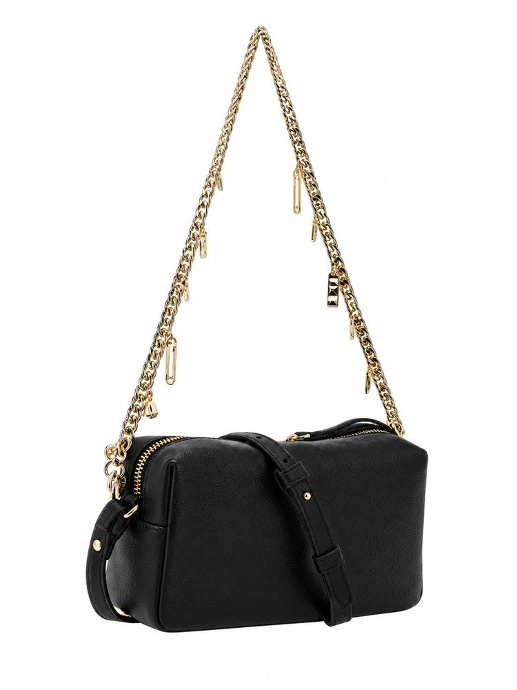 Borsa Bauletto Mini Chain Charms in pelle Pinko