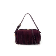 Borsa a spalla Bauletto in suede Pinko