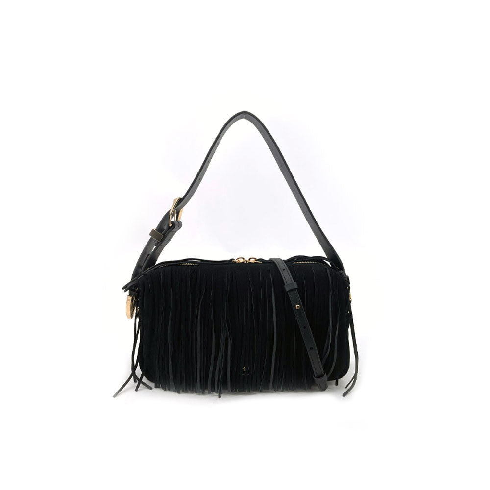 Borsa a spalla Bauletto in suede Pinko