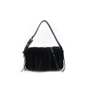 Borsa a spalla Bauletto in suede Pinko