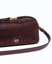 Borsa a spalla Keeper Bag Mini Full Strass Pinko