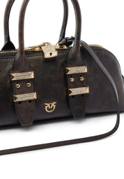 Borsa a mano Bowling Bag Horizontal in pelle Pinko