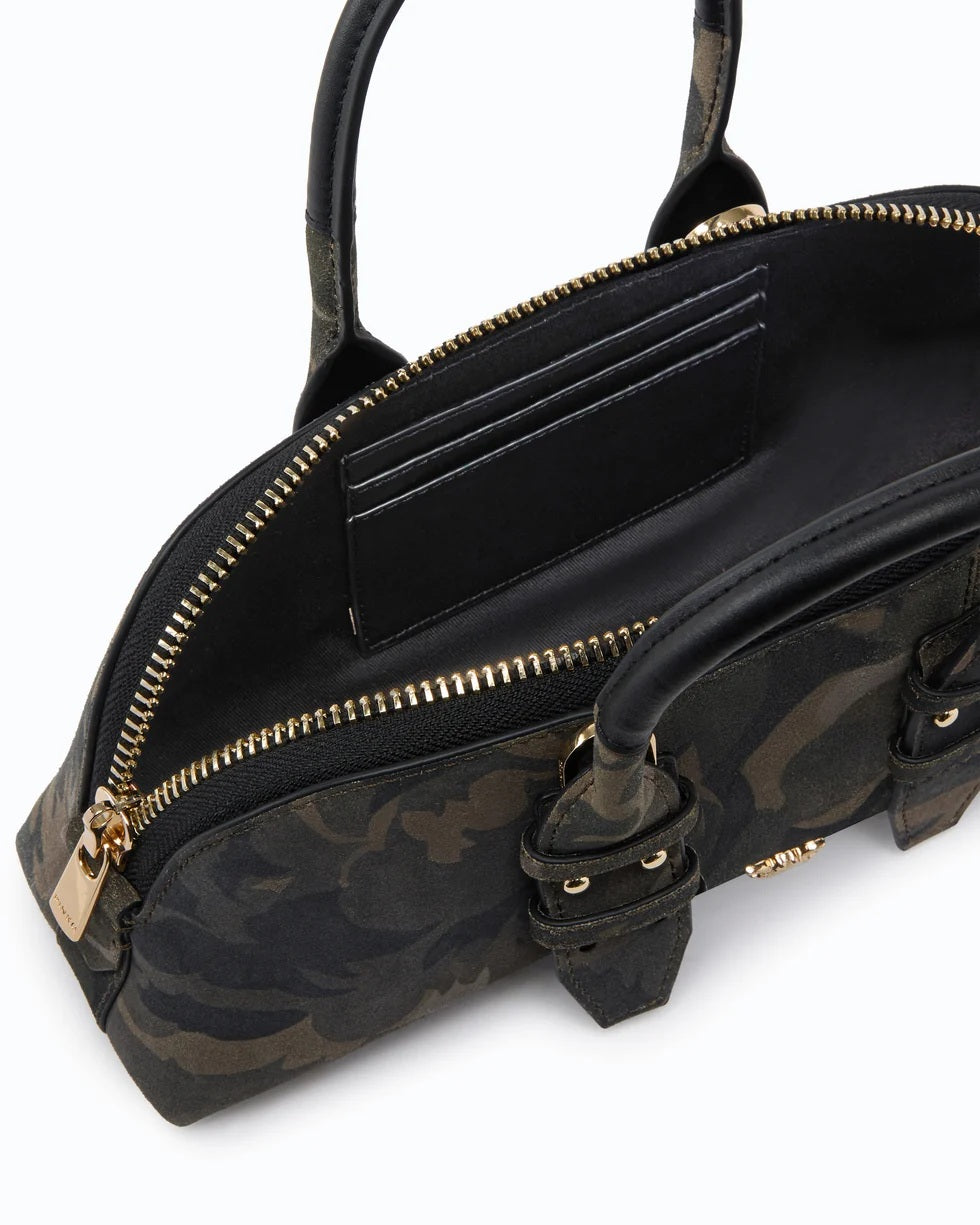 Bowling Bag Horizontal Suede Pinko