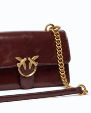 Pinko Love One Mini Light leather bag