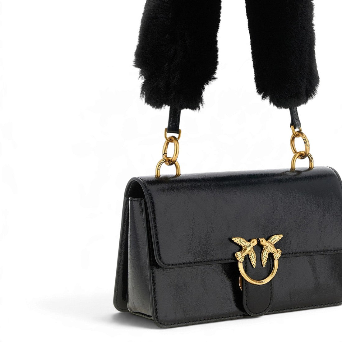Borsa Love One Mini Light in pelle Pinko