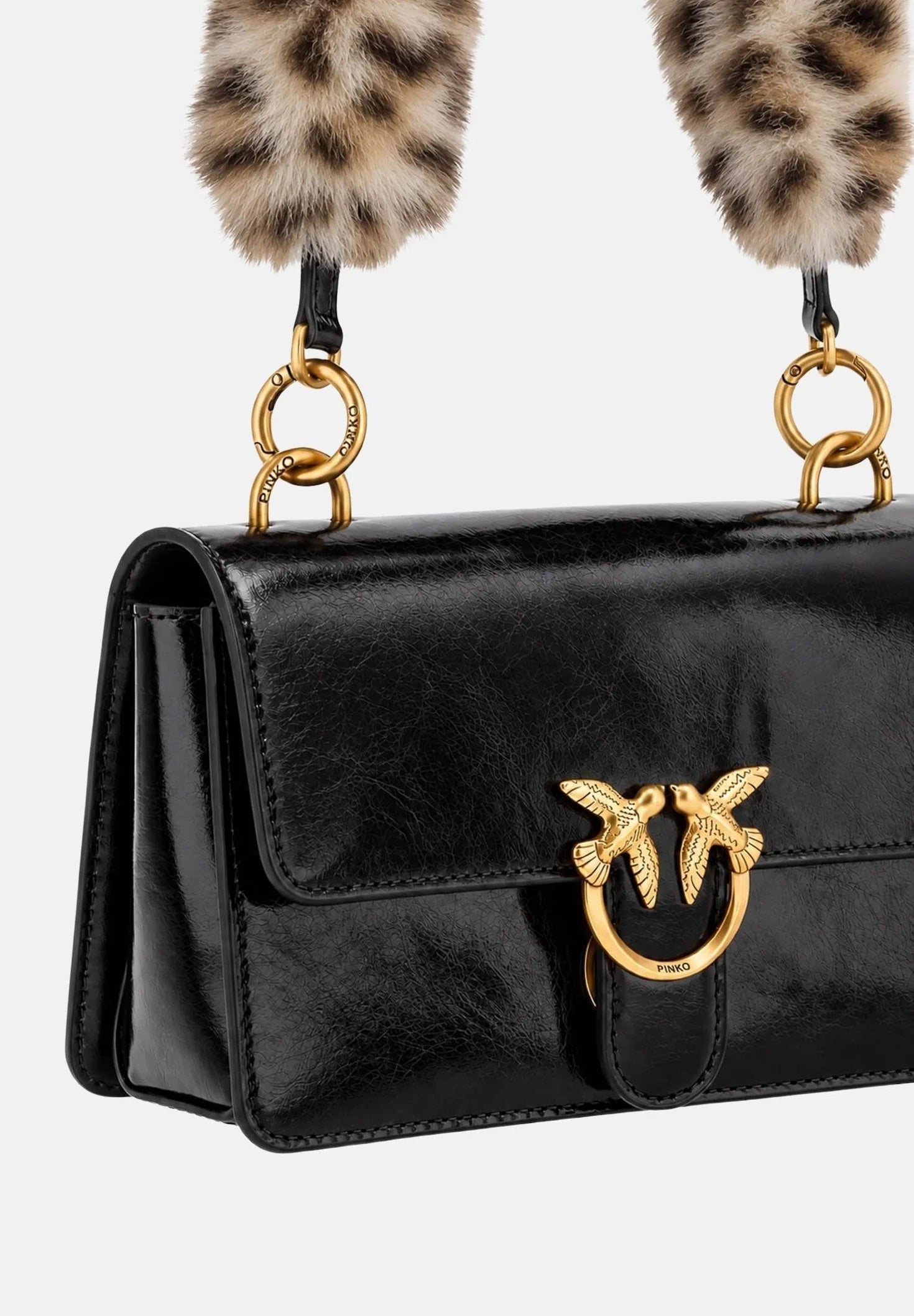 Borsa Love One Mini Light in pelle Pinko
