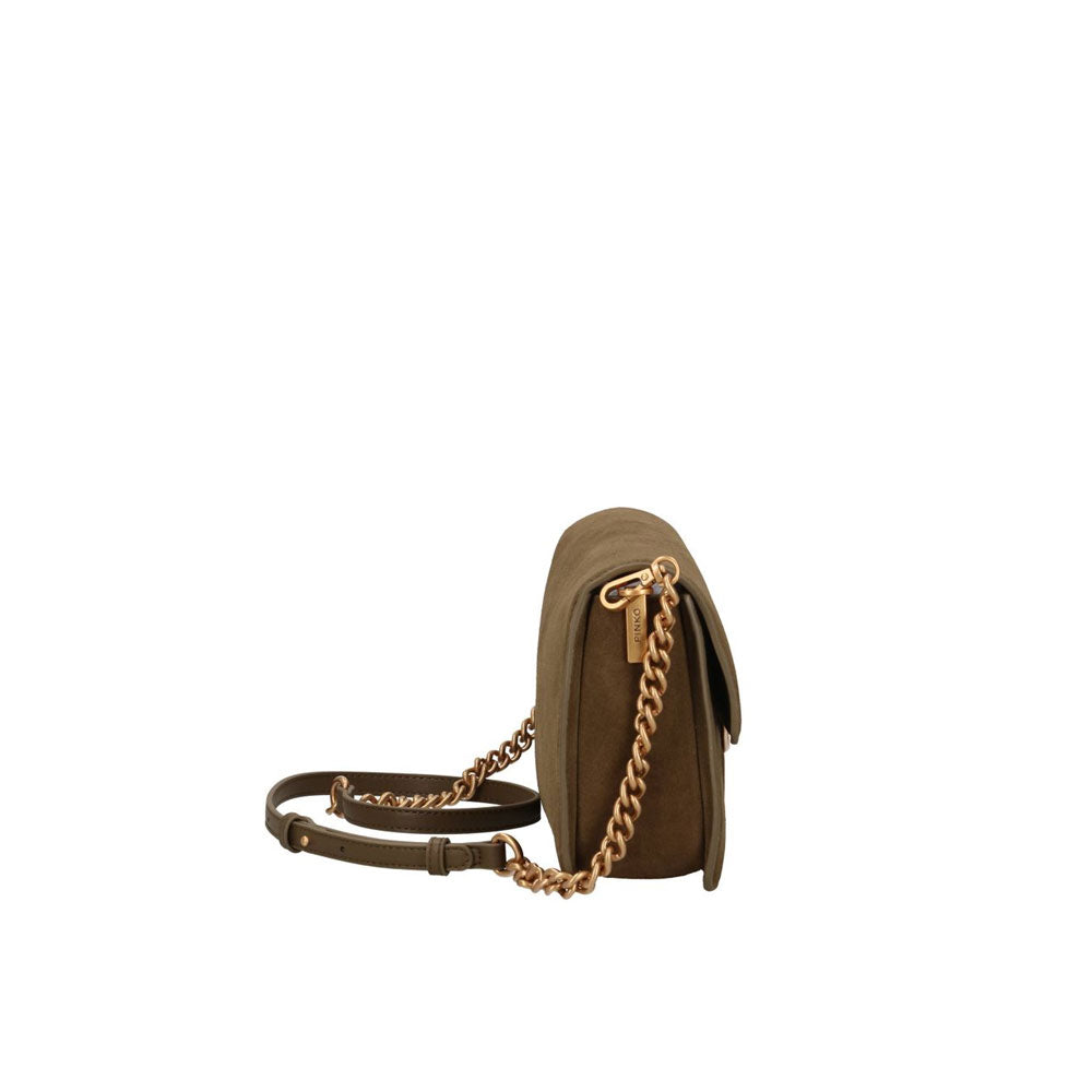 Borsa a tracolla Love One Slouchy S in suede Pinko