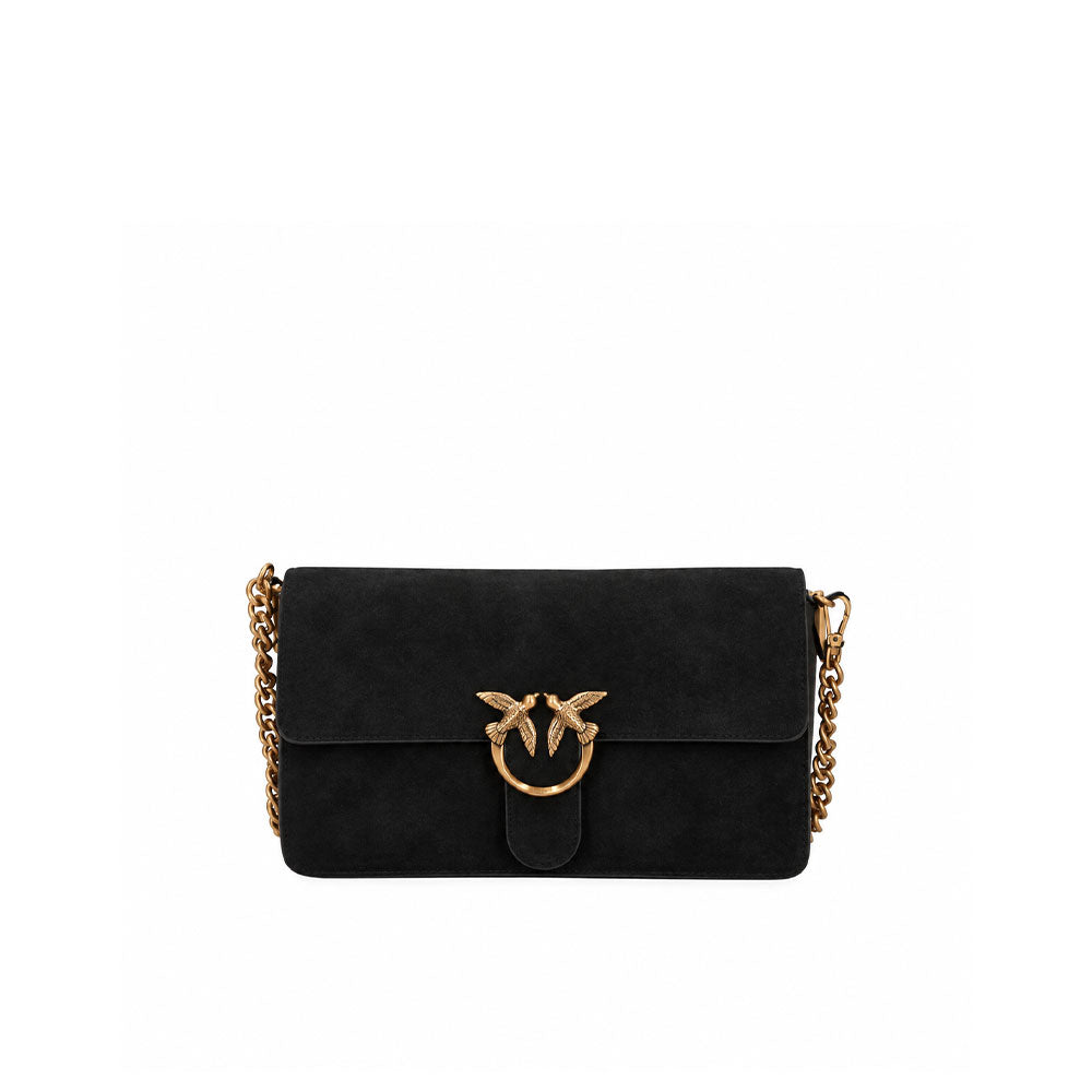 Borsa a tracolla Love One Slouchy S in suede Pinko