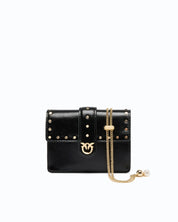 Pinko Love Pocket Studs leather bag