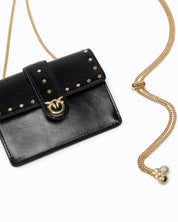 Pinko Love Pocket Studs leather bag