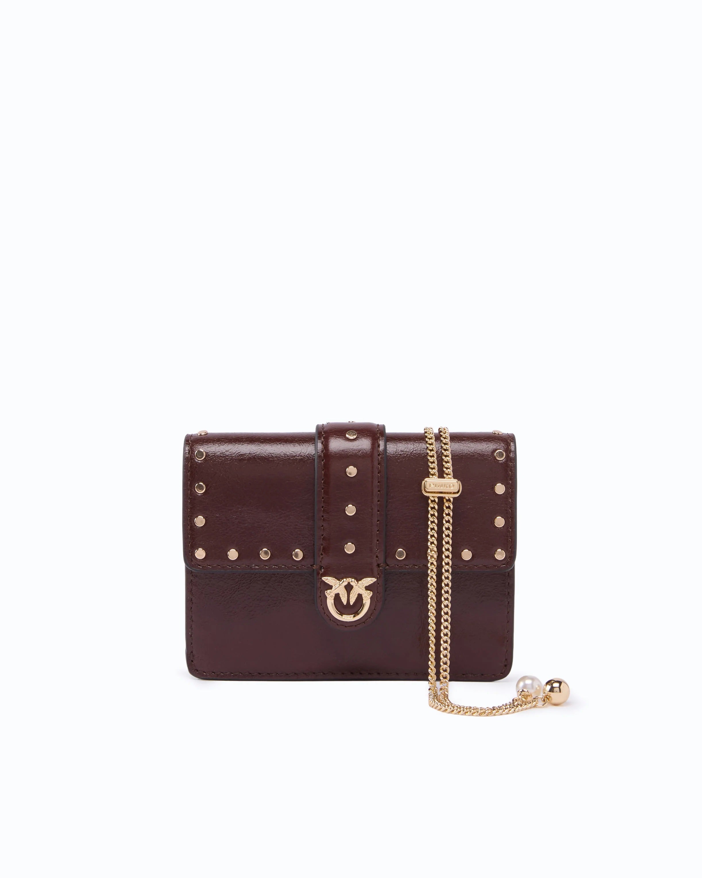 Pinko Love Pocket Studs leather bag