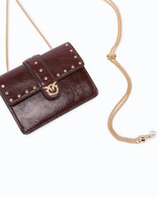 Pinko Love Pocket Studs leather bag