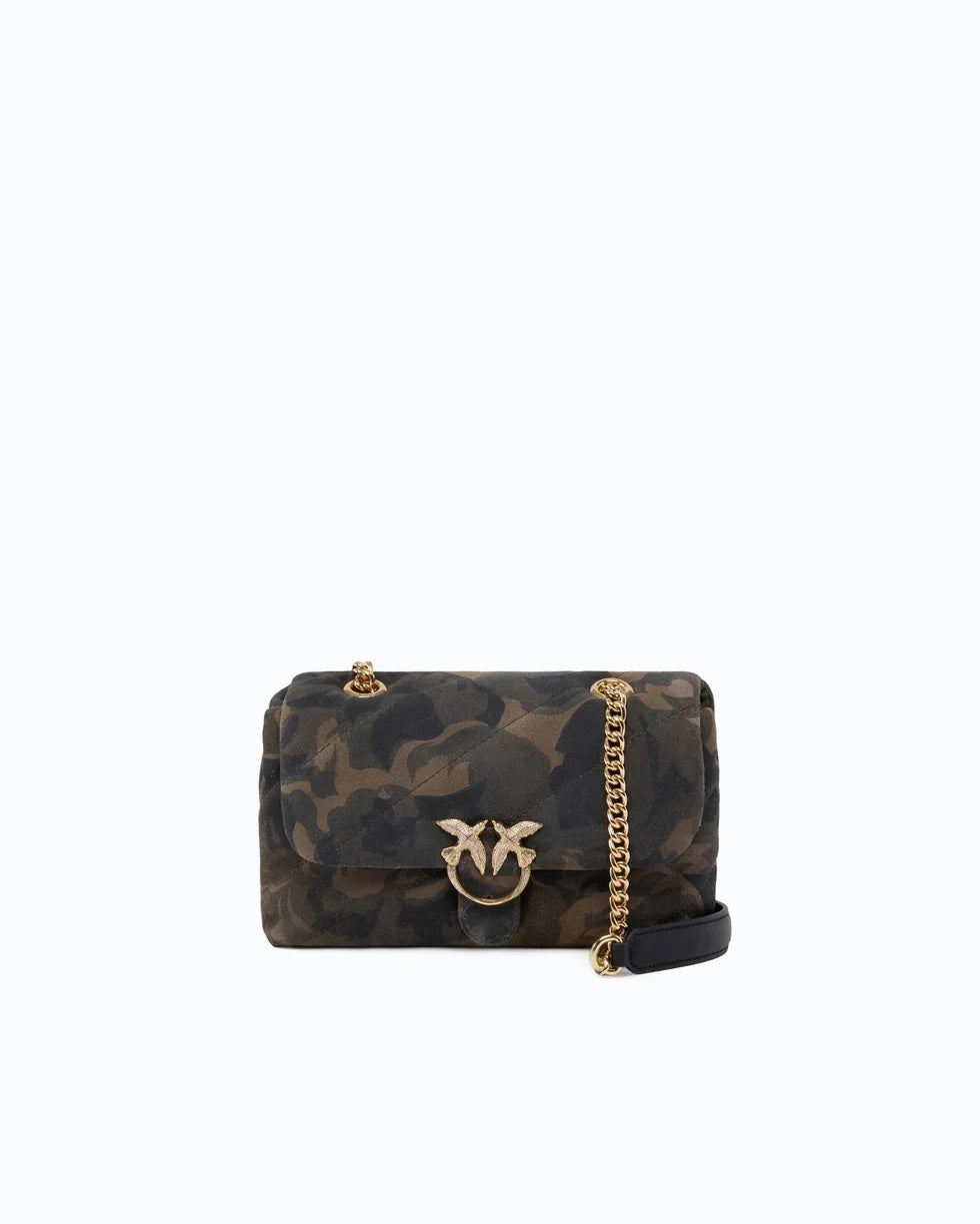 Borsa Love Puff Mini Suede Pinko