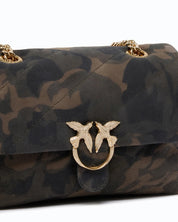 Borsa Love Puff Mini Suede Pinko