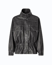 Pinko Barkeria pea coat with vintage finish