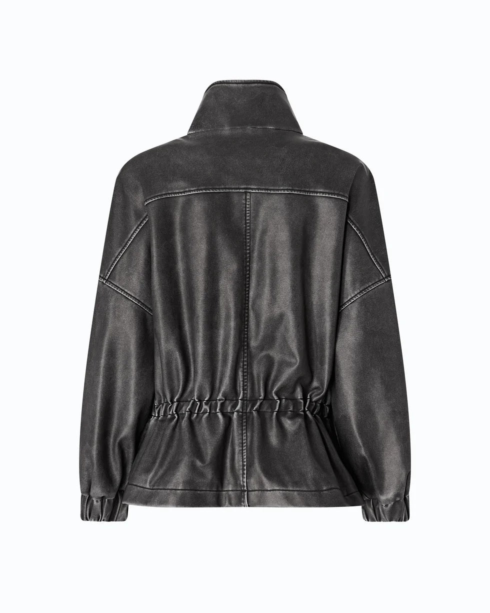 Pinko Barkeria pea coat with vintage finish