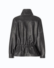 Pinko Barkeria pea coat with vintage finish
