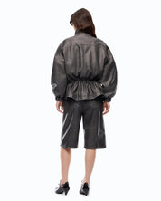 Pinko Barkeria pea coat with vintage finish