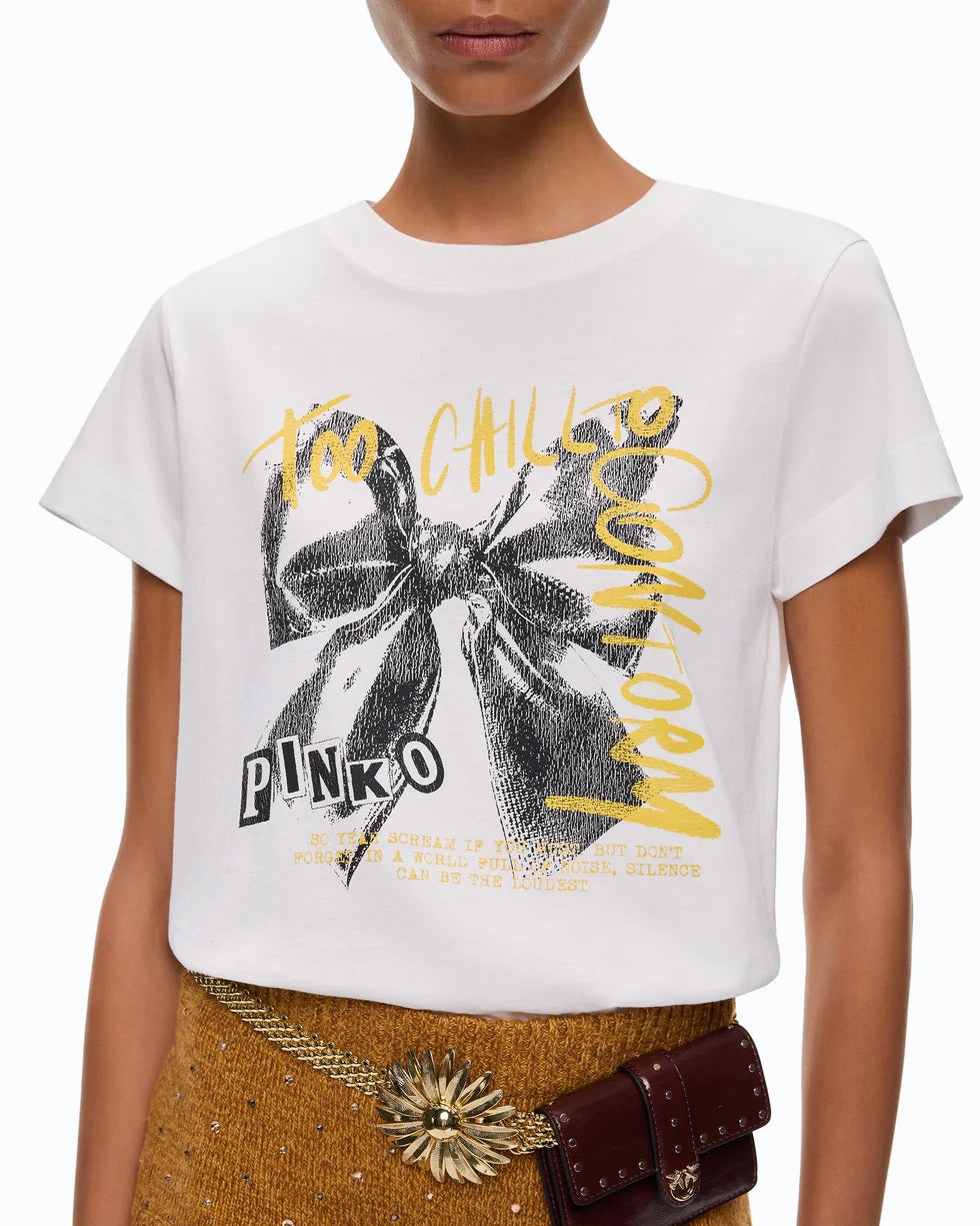 T-shirt Too Chill To Conform Pinko