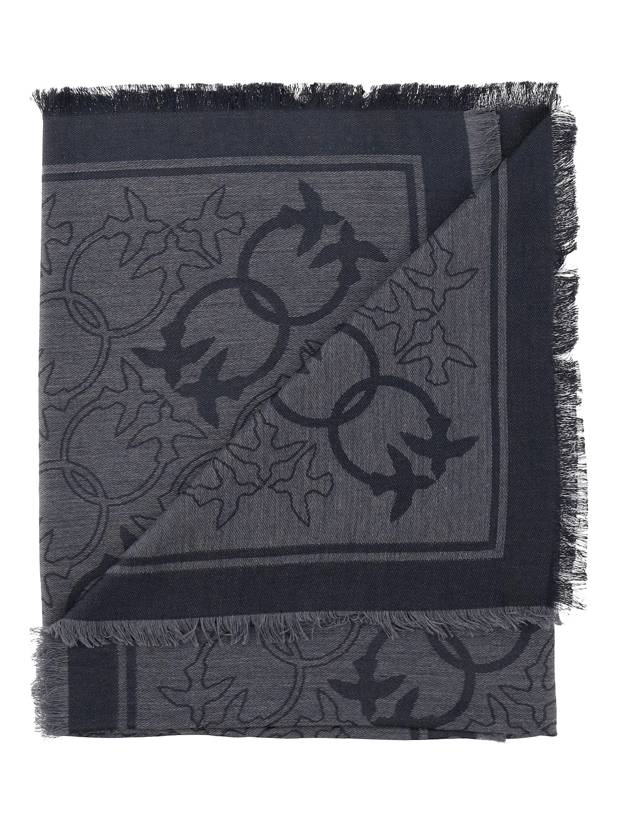 Pashmina Polonia Logo Jacquard Pinko