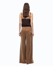 Pantaloni palazzo Porta in twill Pinko