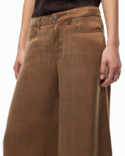 Pantaloni palazzo Porta in twill Pinko