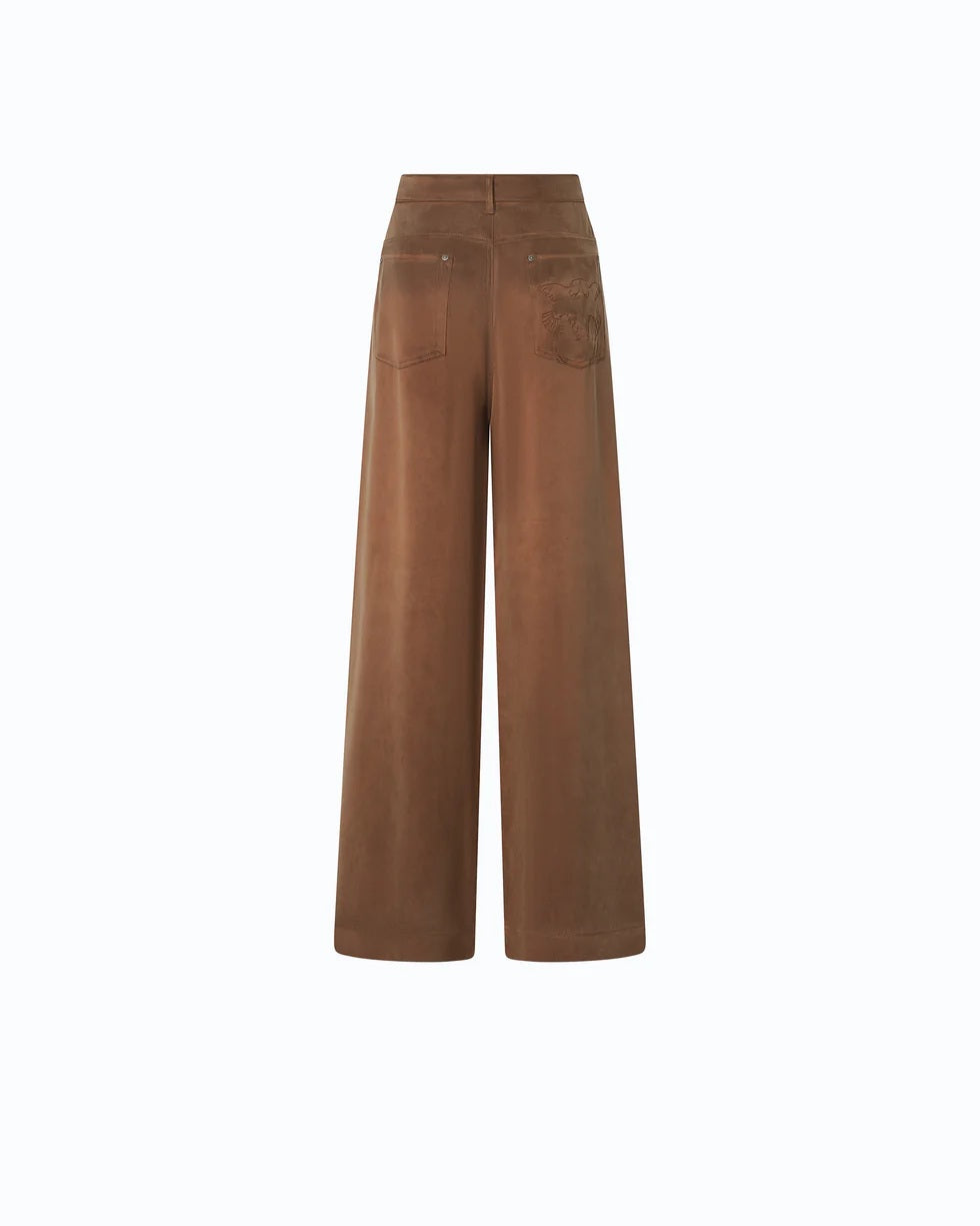 Pantaloni palazzo Porta in twill Pinko