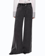 Pantaloni palazzo Porta in twill Pinko