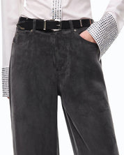 Pantaloni palazzo Porta in twill Pinko
