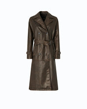 Trench Tamerice effetto vintage con cintura Pinko