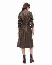 Trench Tamerice effetto vintage con cintura Pinko