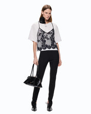 Pinko Tulipano T-shirt with lace top