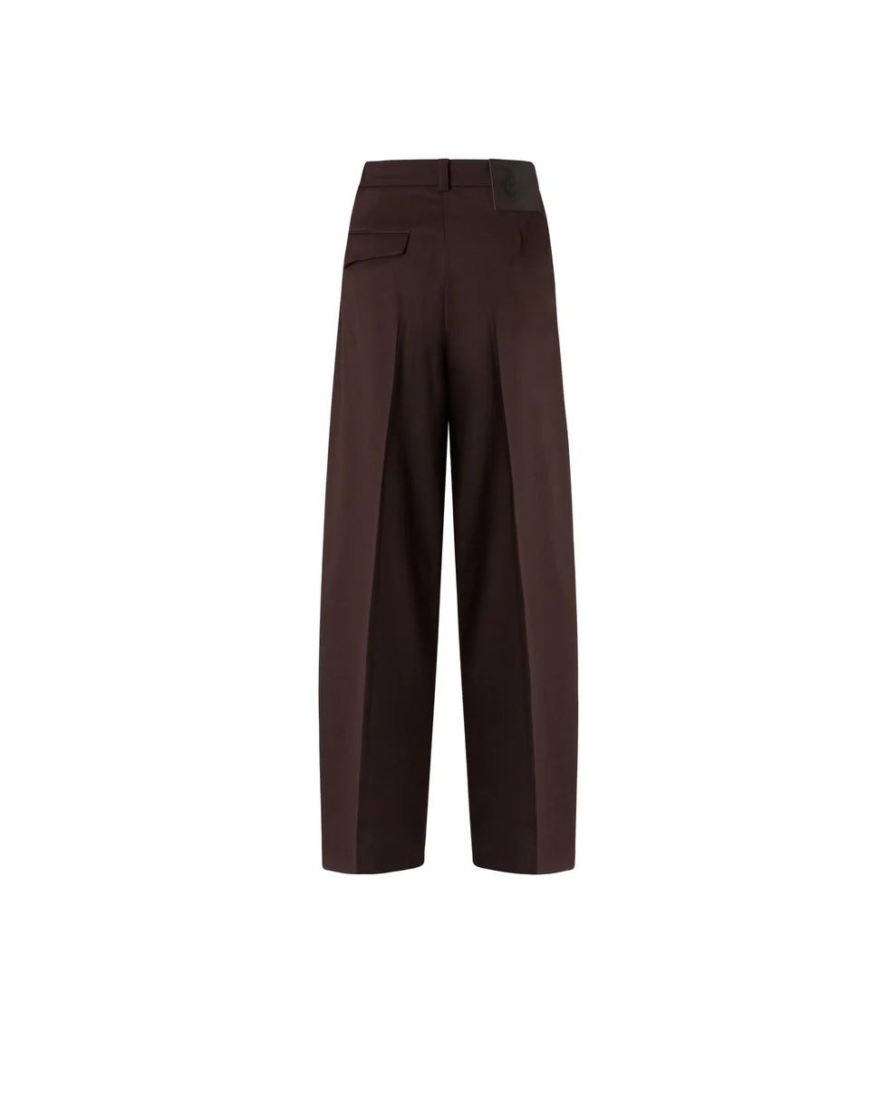 Pinko Balbino wool-blend barrel-fit trousers