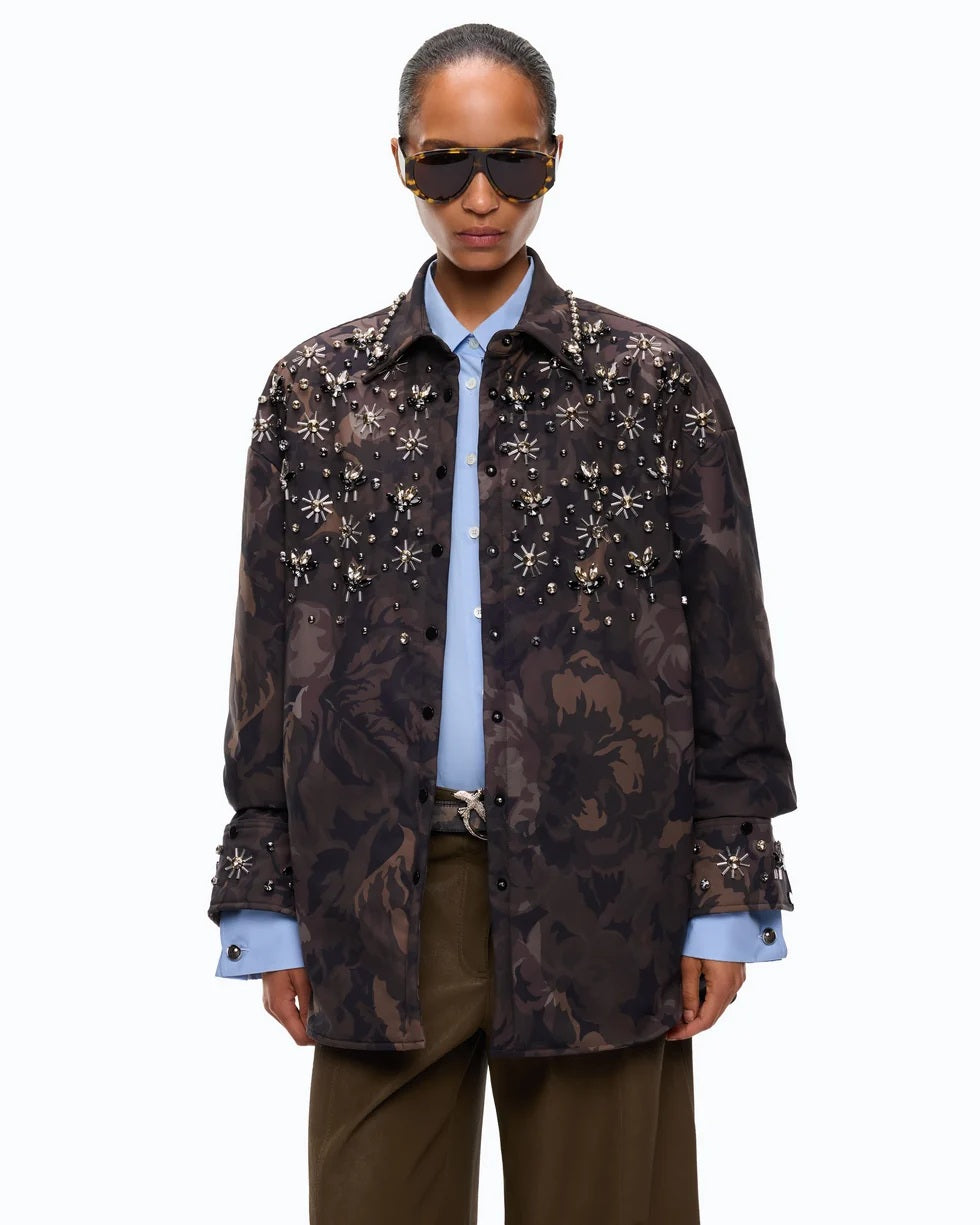 Overshirt Barengo in tela tecnica Pinko