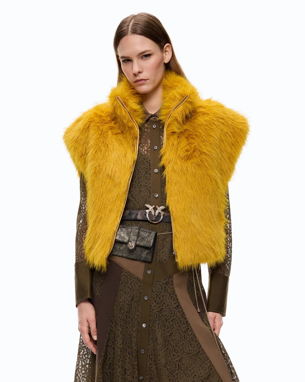 Gilet cropped Eloro Aspen Pinko