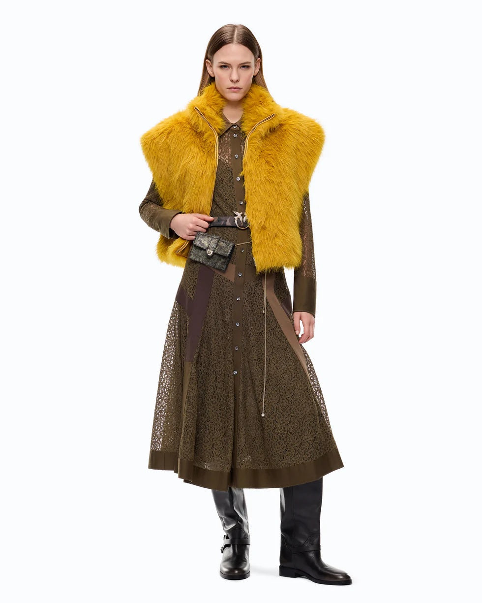 Gilet cropped Eloro Aspen Pinko