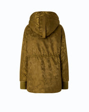 Piumino Passito in raso tecnico camouflage Pinko