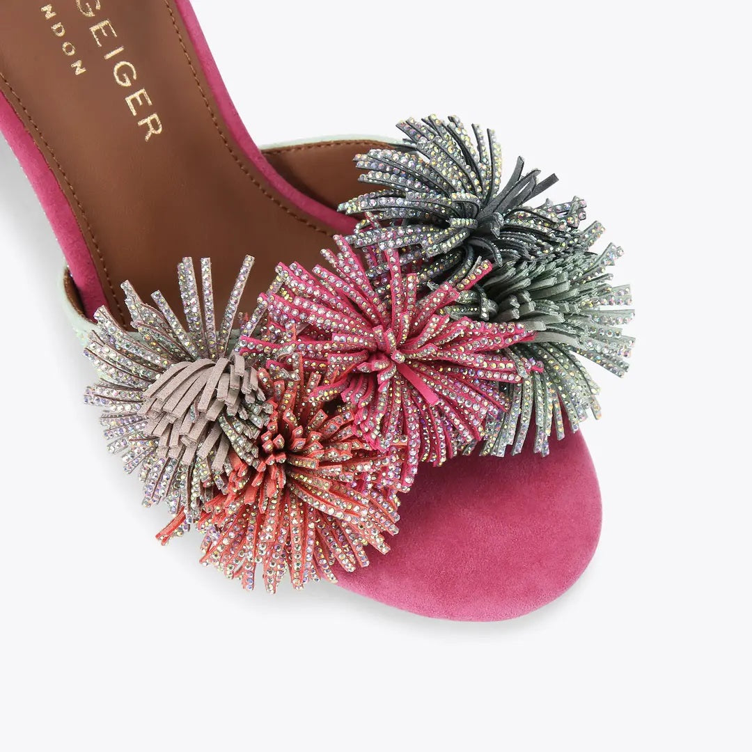 Sandali Pom Pom Ankle Tie Kurt Geiger