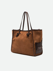 Borsa Shopping Marcella in suede mille righe Gianni Chiarini