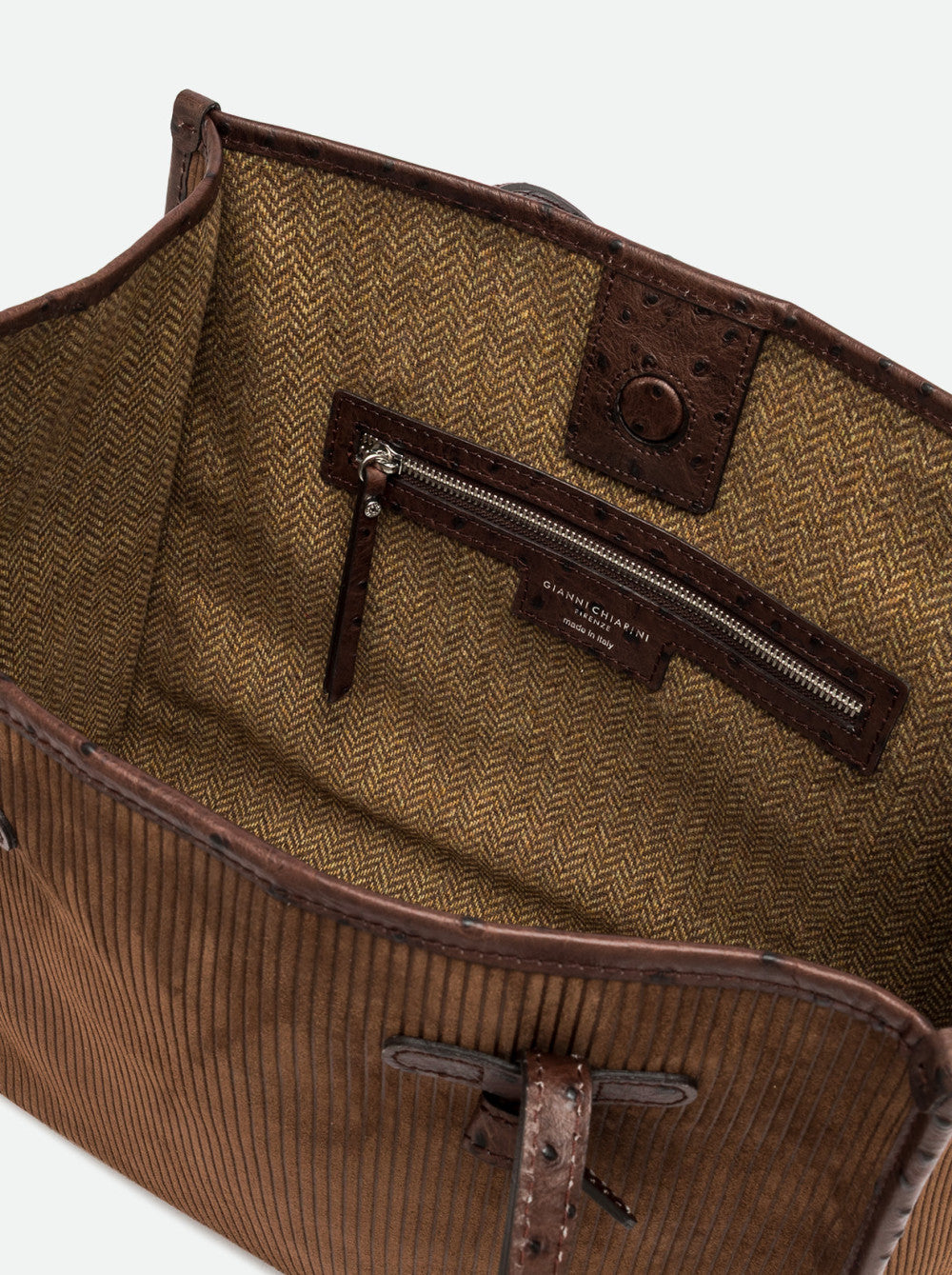 Borsa Shopping Marcella in suede mille righe Gianni Chiarini
