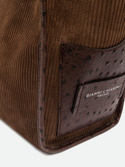Borsa Shopping Marcella in suede mille righe Gianni Chiarini