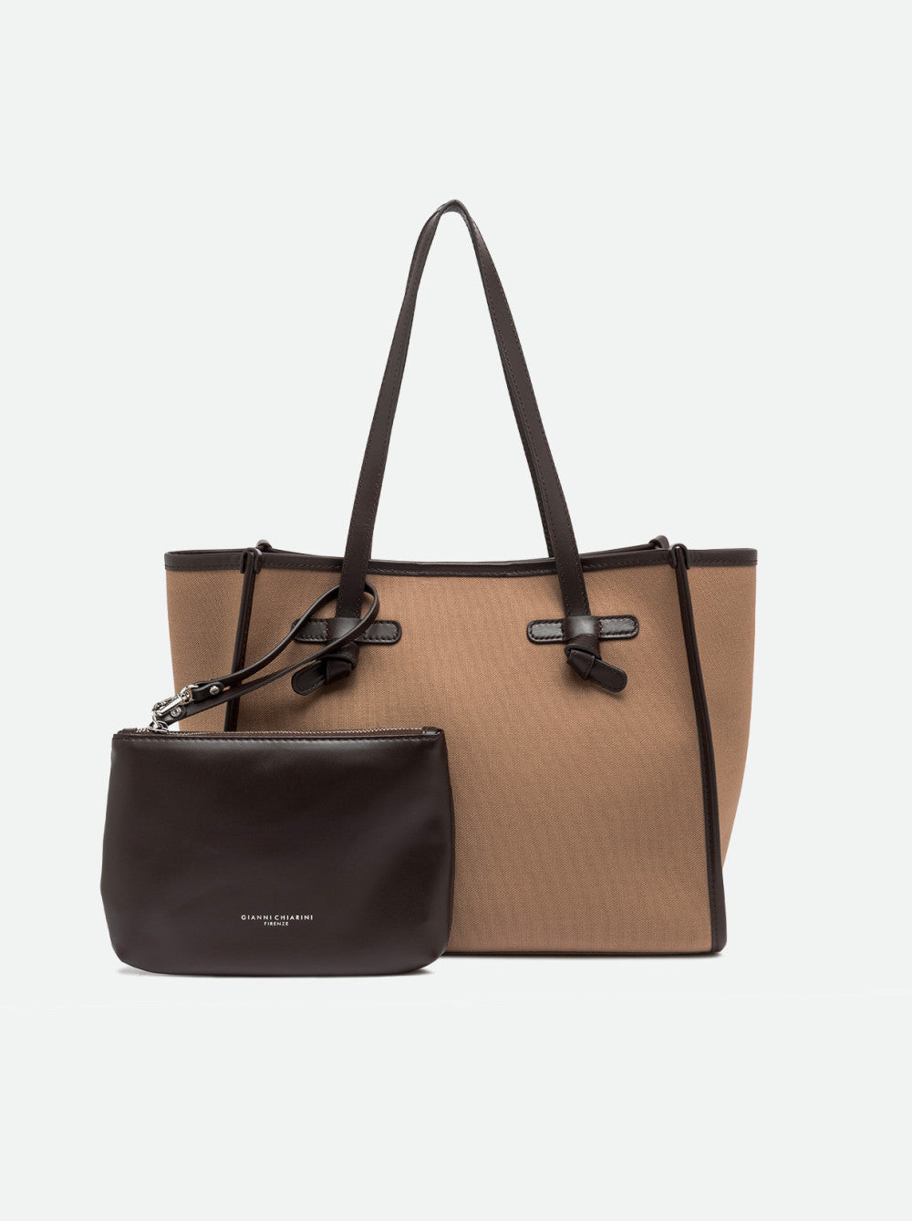 Borsa Shopping Marcella in tessuto canvas Gianni Chiarini
