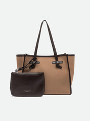 Borsa Shopping Marcella in tessuto canvas Gianni Chiarini