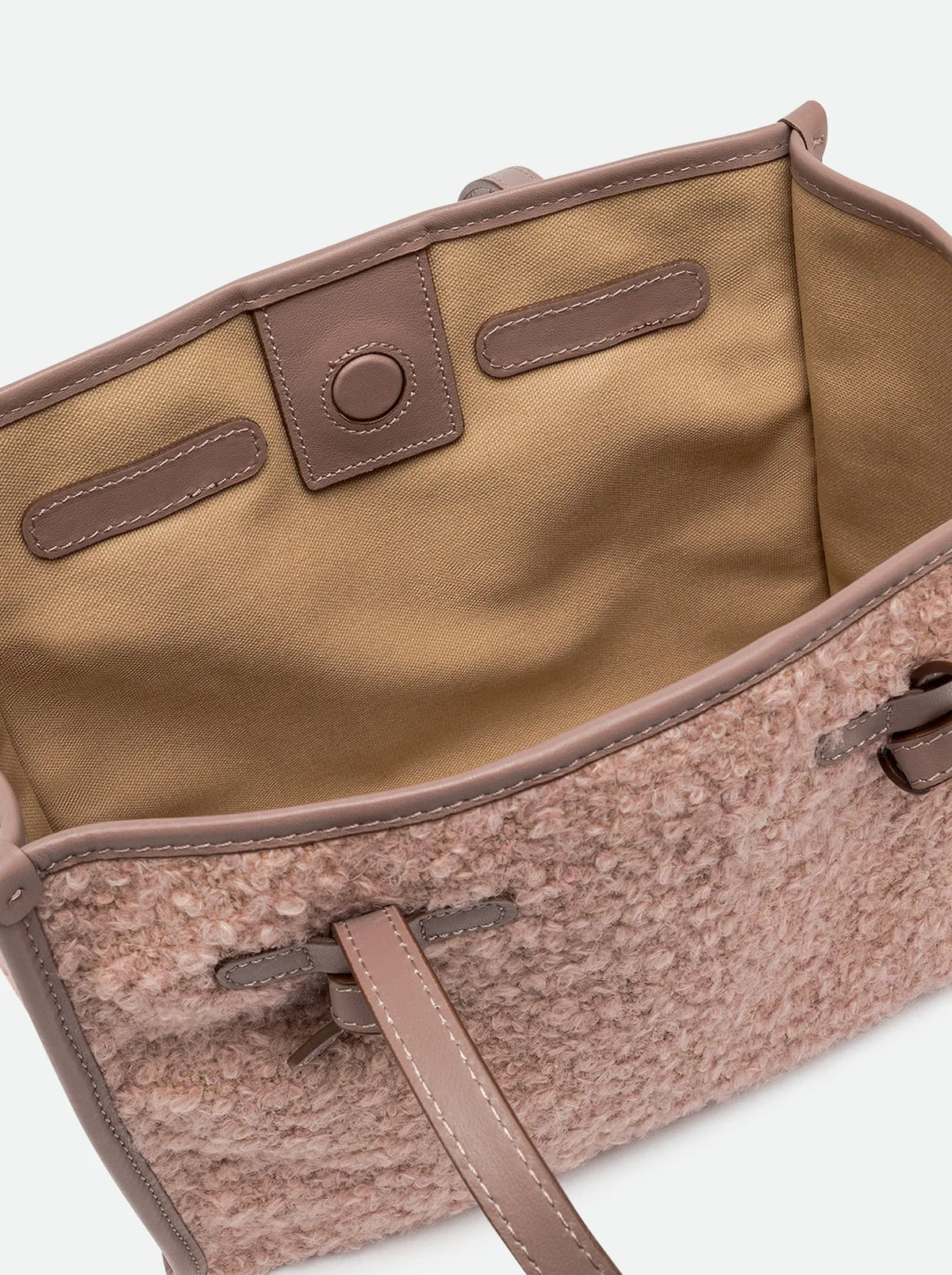 Gianni Chiarini Marcella shopping bag in bouclé fabric