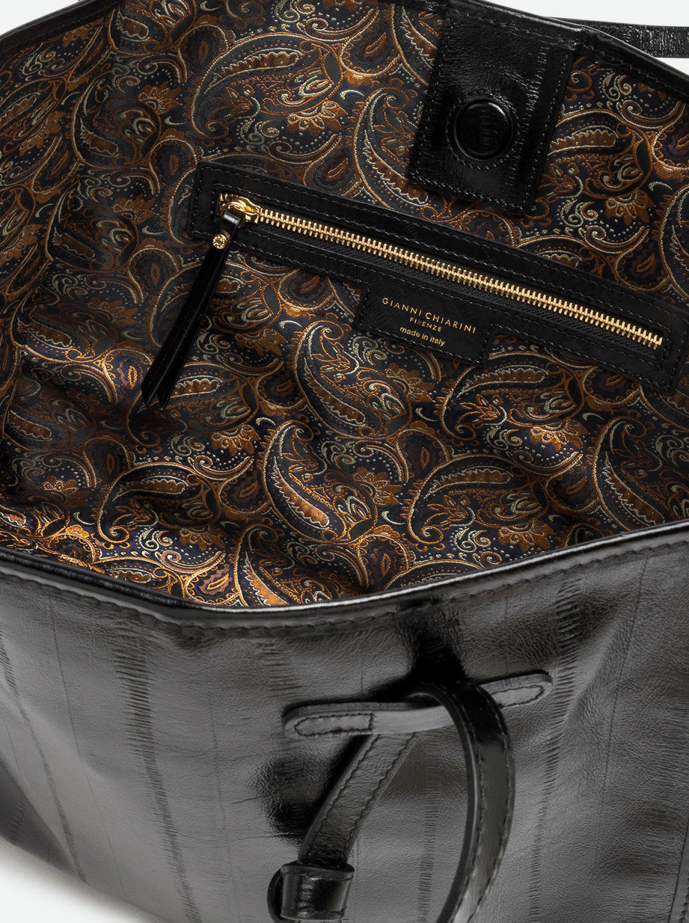 Borsa Shopping Marcella in pelle stampa anguilla Gianni Chiarini
